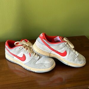 Nike Red and Cream Sneakers